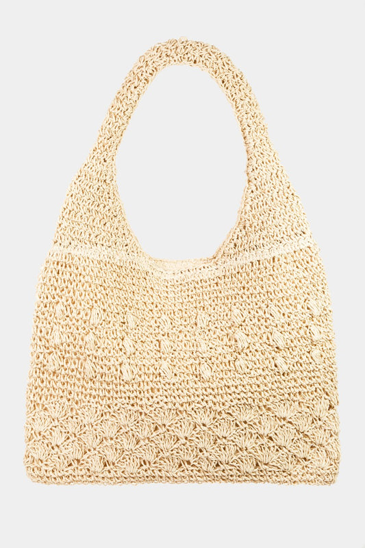 Fame Straw woven Tote Bag