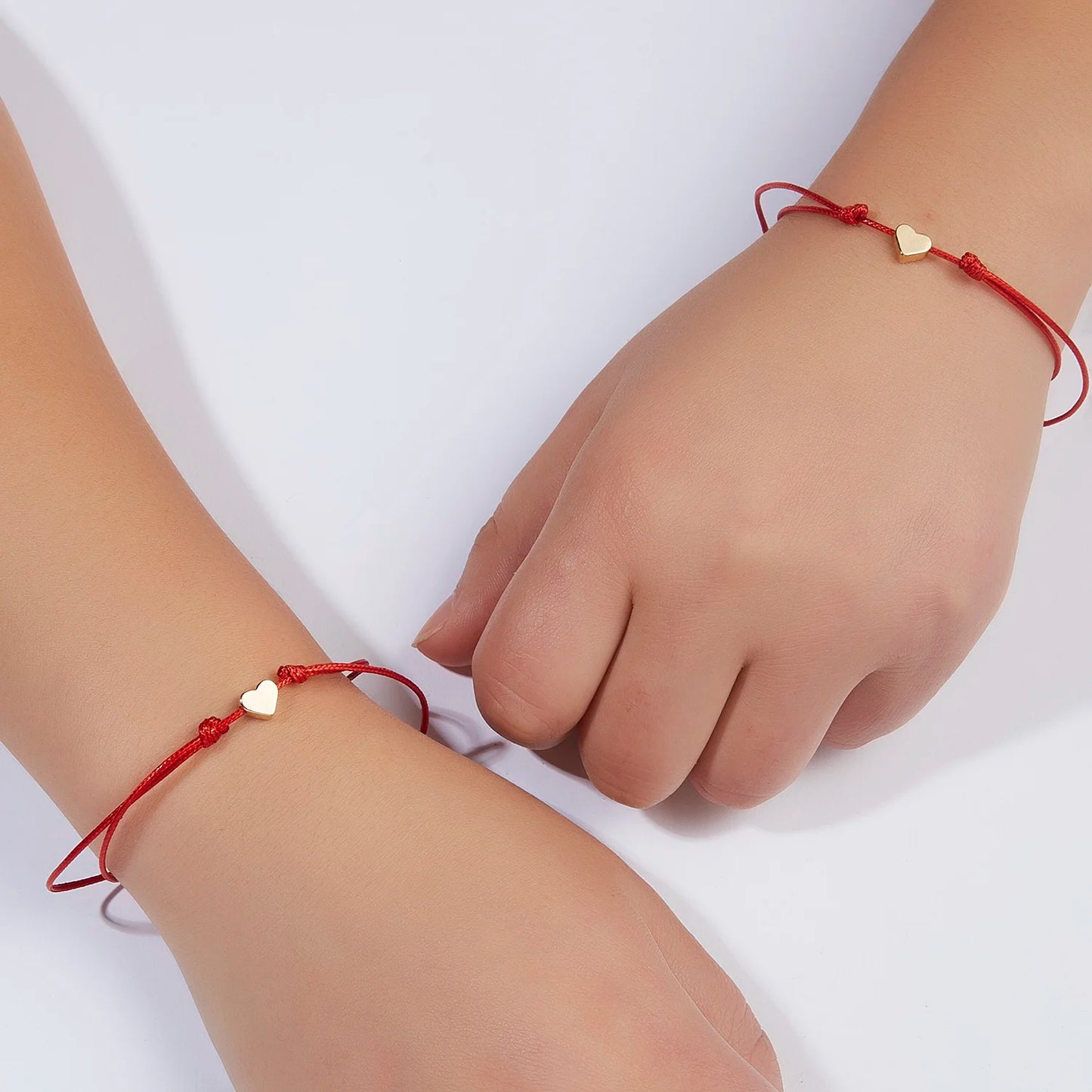 Small Love Heart Bracelet for Women Simple Star Crown Red Rope Thread Adjustable Couple Bracelets Summer Jewelry Gifts