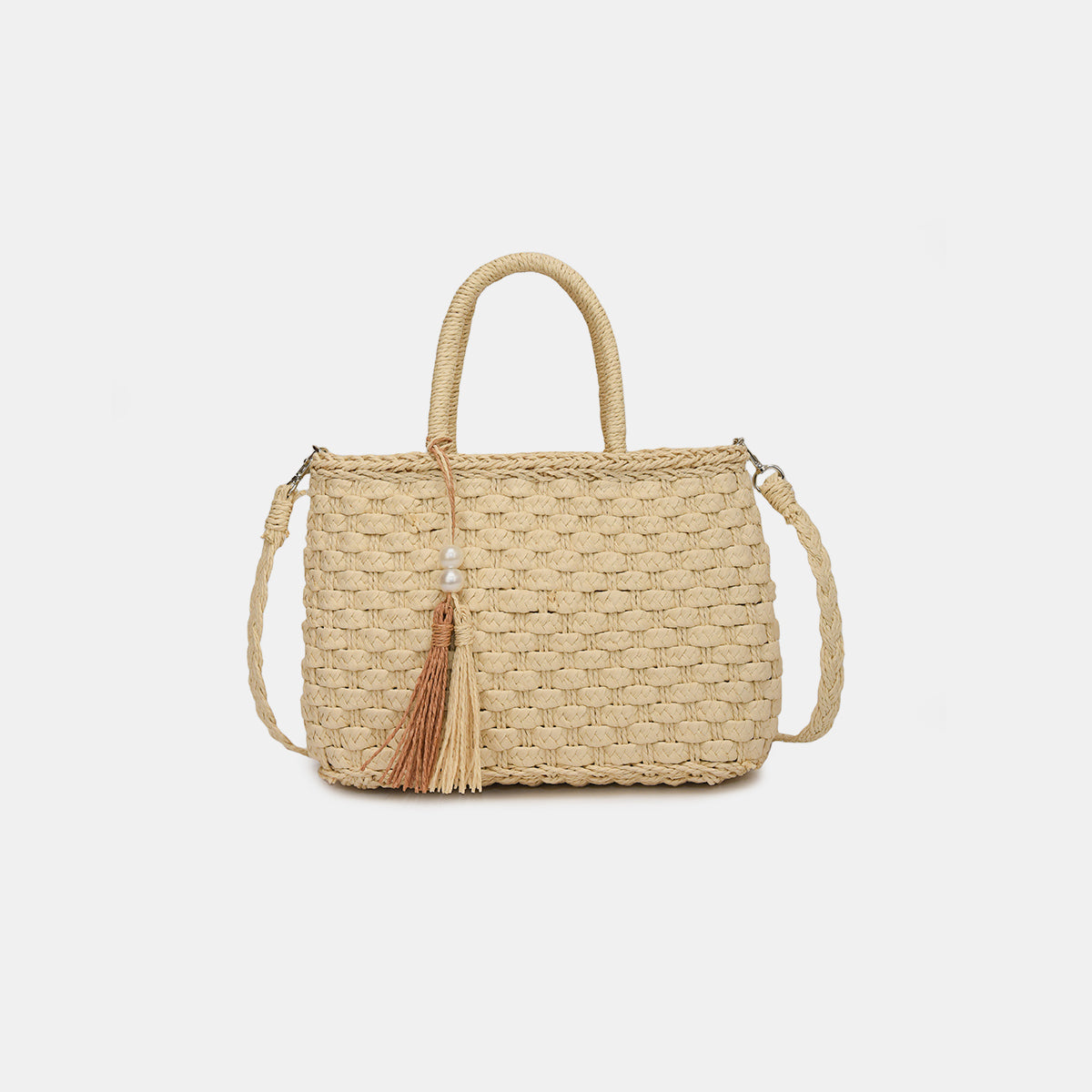 woven Strap Paper Weave Shoulder Bag