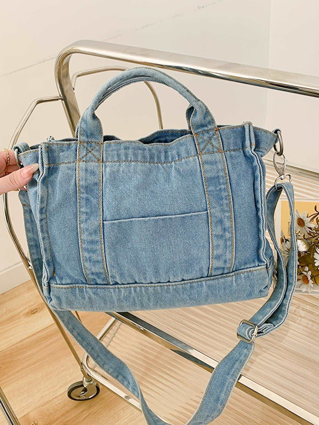 Adored Denim Shoulder Bag