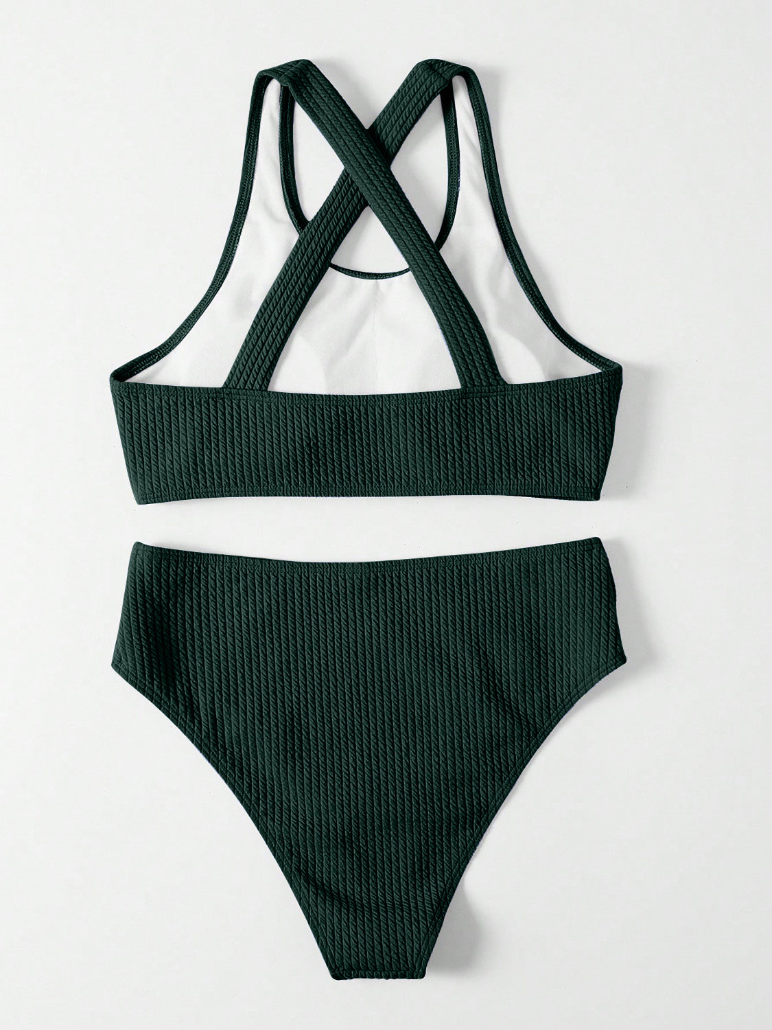 Crisscross Wide Strap Two-Piece Swim Set