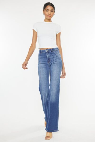 Out of office Ultra High Waist Gradient Flare Jeans