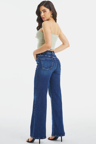 My dreams High Waist Cat's Whisker Wide Leg Jeans