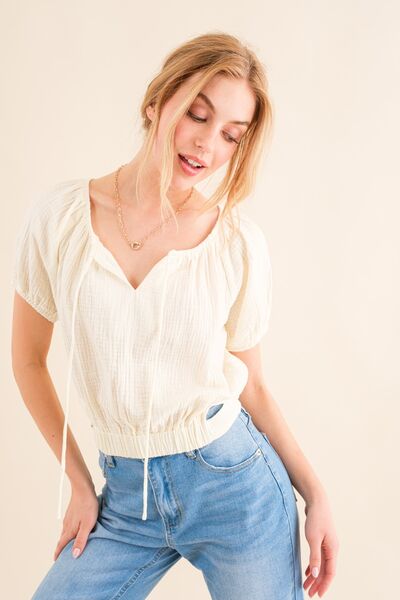 The Why Cotton Gauze Blouse