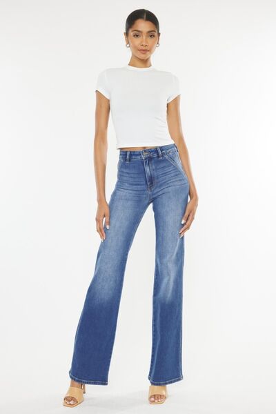 Out of office Ultra High Waist Gradient Flare Jeans