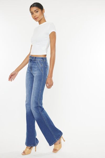 Out of office Ultra High Waist Gradient Flare Jeans