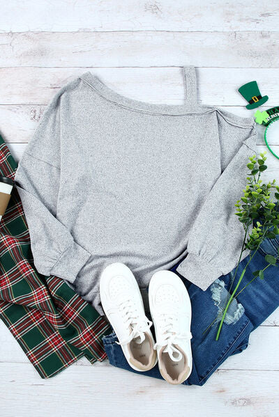 Asymmetrical Long Sleeve T-Shirt