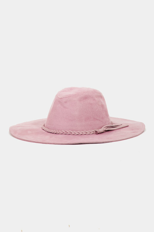 Fame woven Faux Suede Hat