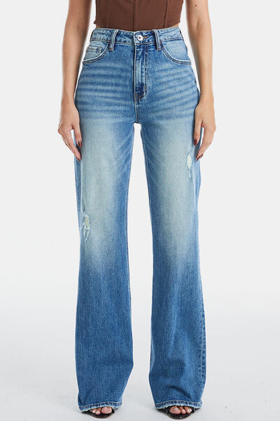 Target run denim  Ultra High-Waist Gradient Bootcut Jeans