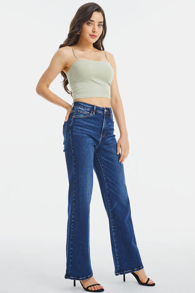 My dreams High Waist Cat's Whisker Wide Leg Jeans