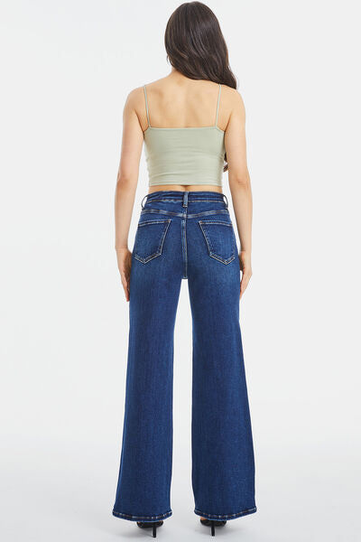 My dreams High Waist Cat's Whisker Wide Leg Jeans