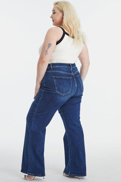 My dreams High Waist Cat's Whisker Wide Leg Jeans