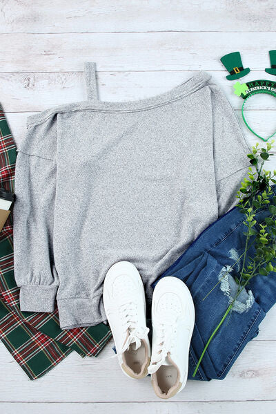 Asymmetrical Long Sleeve T-Shirt