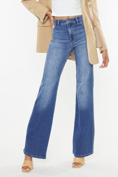 Out of office Ultra High Waist Gradient Flare Jeans